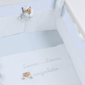 Puccio light blue set of 3 bed sheets for Mini-Me bed