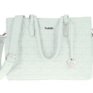 Light blue bag with handless